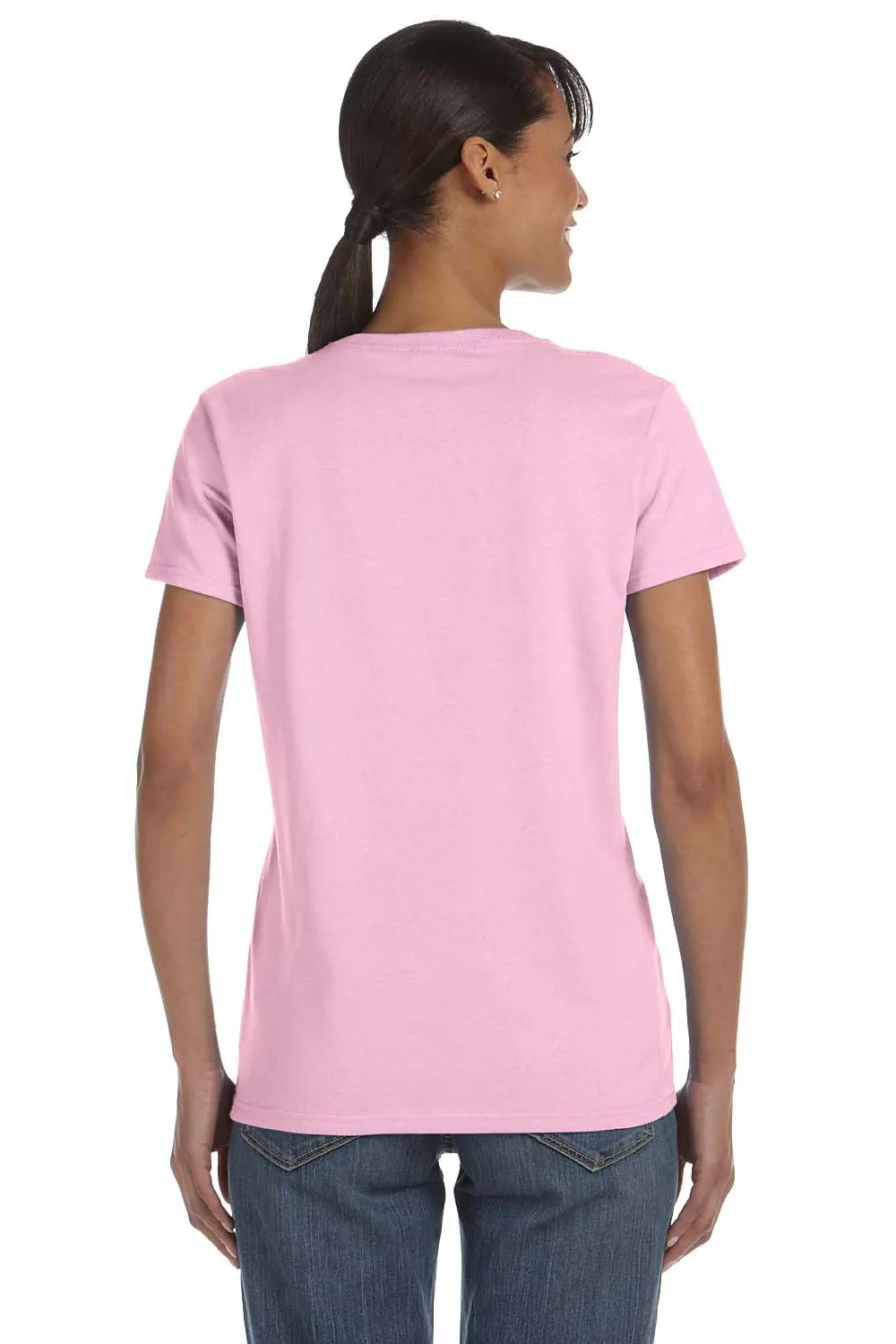Gildan Womens Short Sleeve Crewneck T-Shirt - Light Pink  Affordable Clothing Gildan