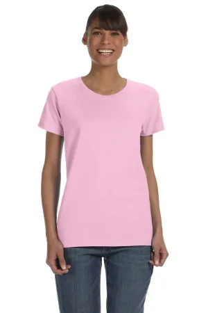 Gildan Womens Short Sleeve Crewneck T-Shirt - Light Pink  Affordable Clothing Gildan