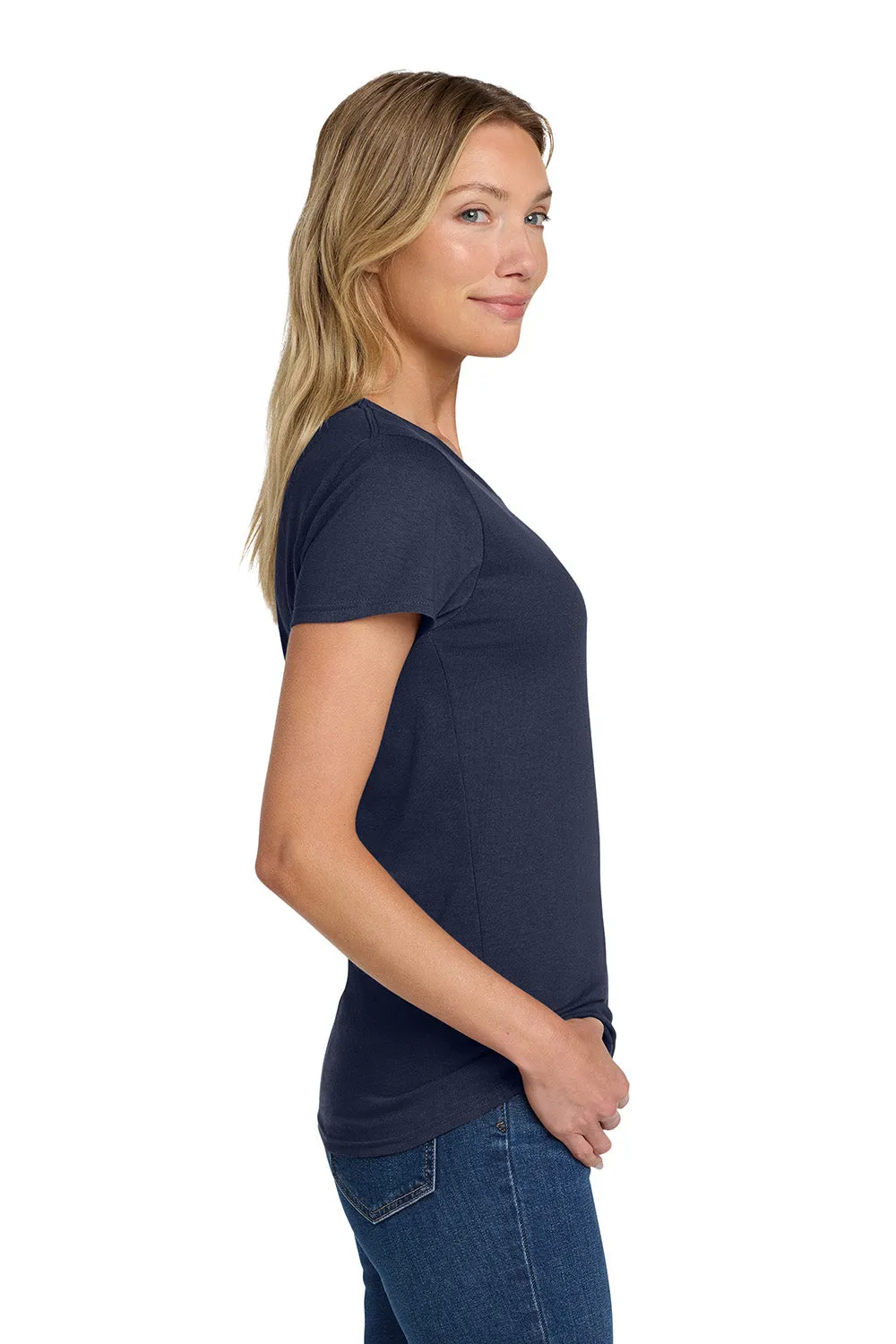 Gildan Womens Short Sleeve Crewneck T-Shirt - Navy Blue  Affordable Clothing Gildan