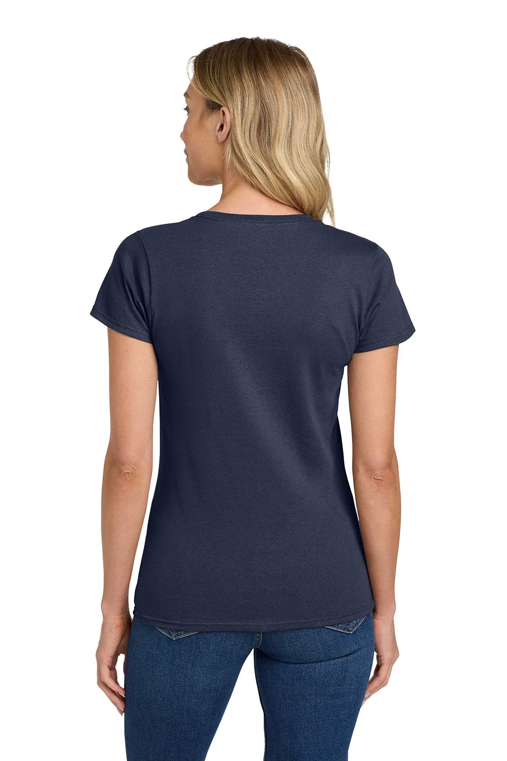 Gildan Womens Short Sleeve Crewneck T-Shirt - Navy Blue  Affordable Clothing Gildan