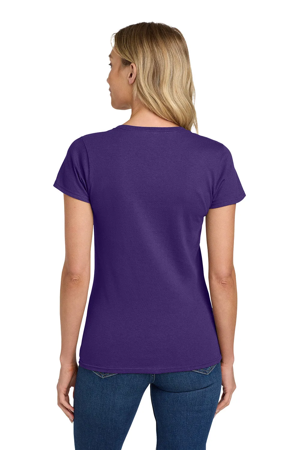 Gildan Womens Short Sleeve Crewneck T-Shirt - Purple  Affordable Clothing Gildan