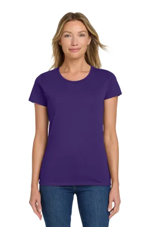 Gildan Womens Short Sleeve Crewneck T-Shirt - Purple  Affordable Clothing Gildan