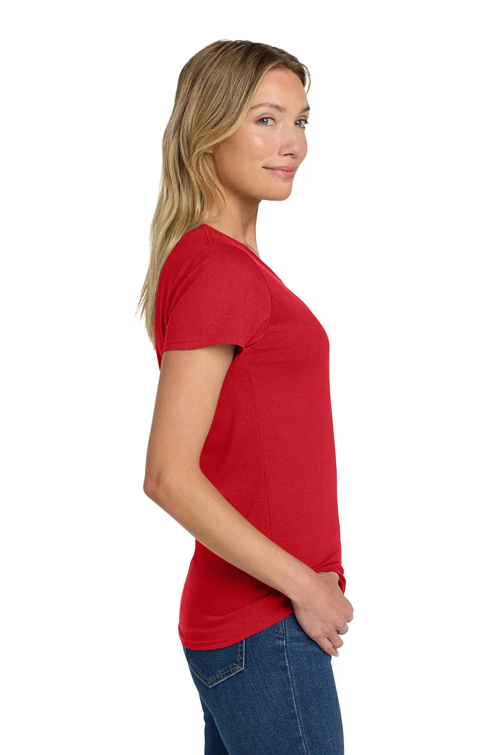 Gildan Womens Short Sleeve Crewneck T-Shirt - Red  Affordable Clothing Gildan