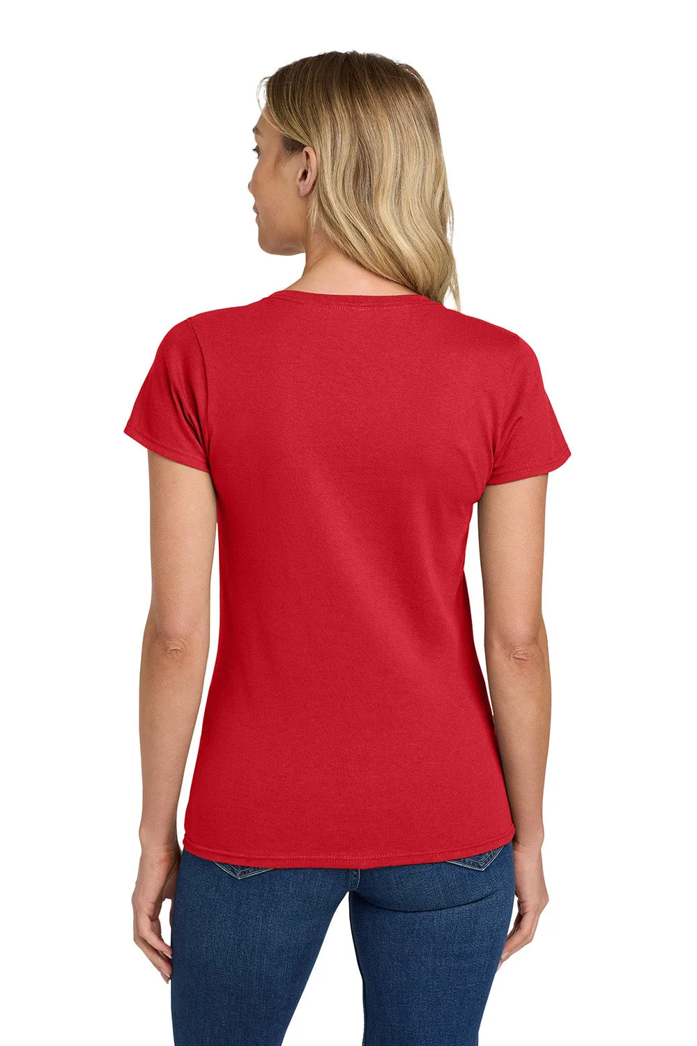 Gildan Womens Short Sleeve Crewneck T-Shirt - Red  Affordable Clothing Gildan