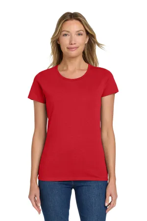 Gildan Womens Short Sleeve Crewneck T-Shirt - Red  Affordable Clothing Gildan