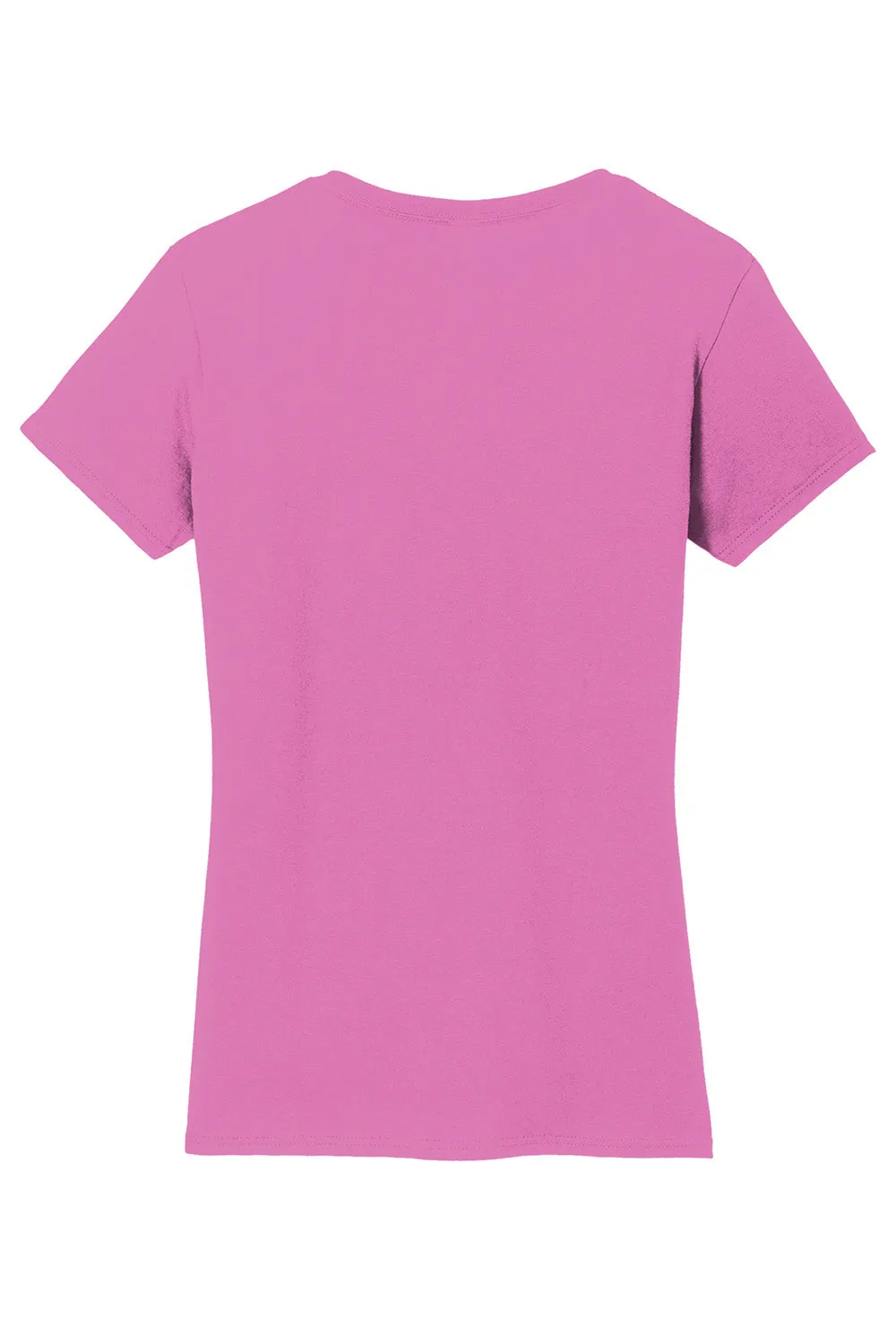 Gildan Womens Short Sleeve V-Neck T-Shirt - Azalea Pink  Affordable Clothing Gildan
