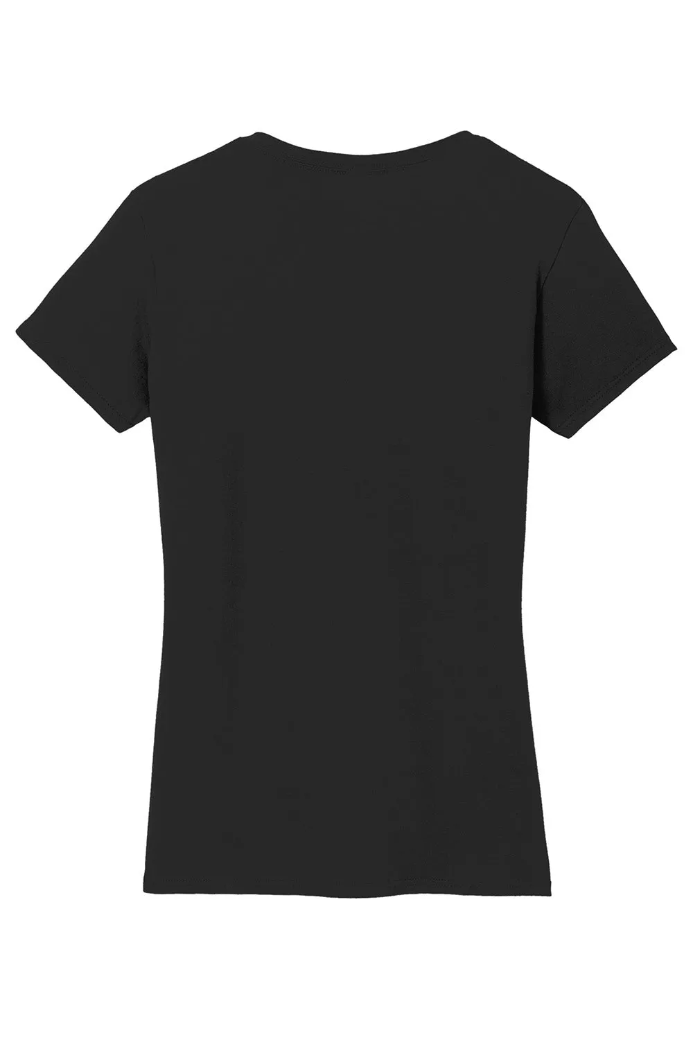 Gildan Womens Short Sleeve V-Neck T-Shirt - Black  Affordable Clothing Gildan
