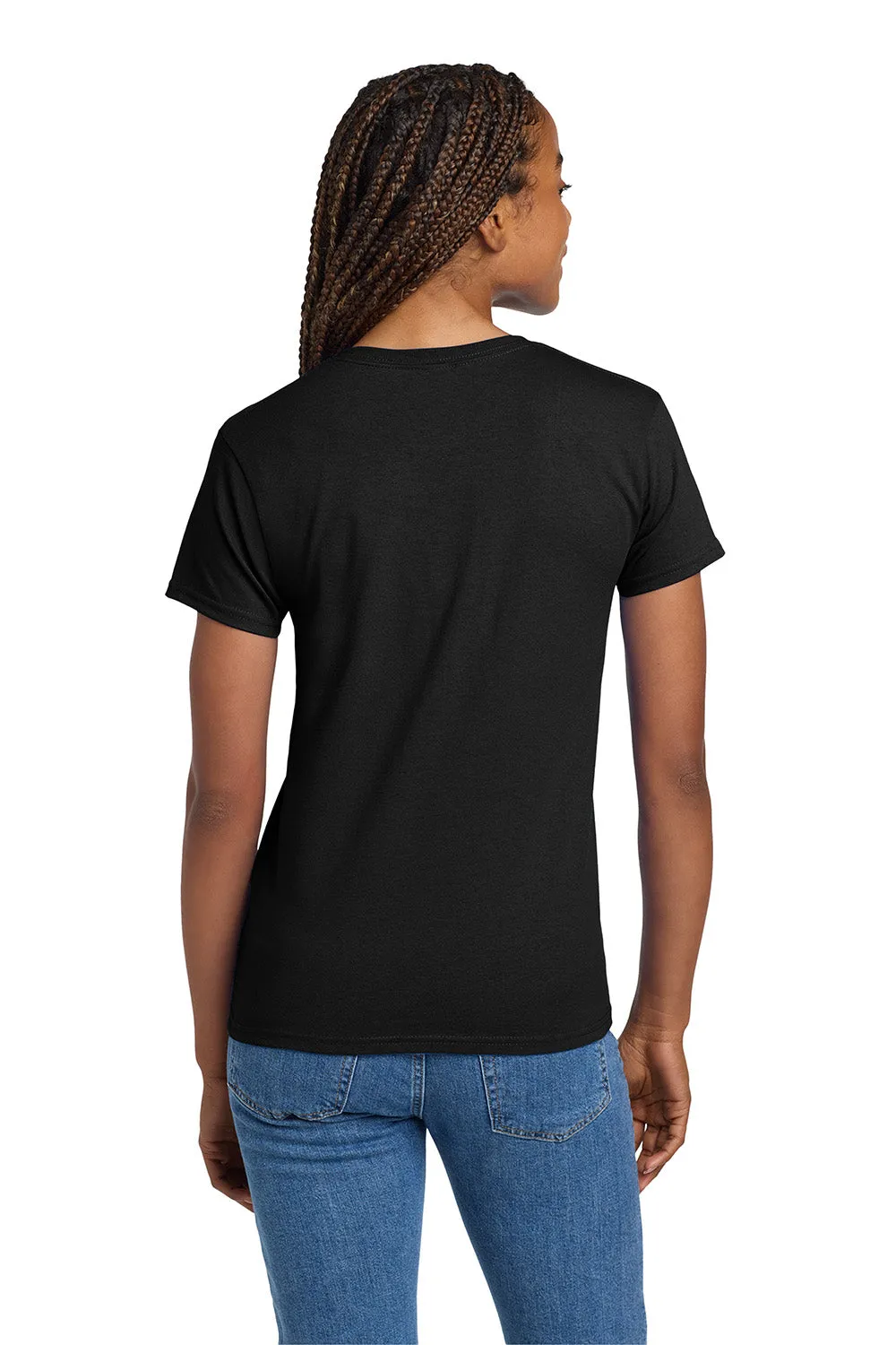 Gildan Womens Ultra Short Sleeve Crewneck T-Shirt - Black  Affordable Clothing Gildan