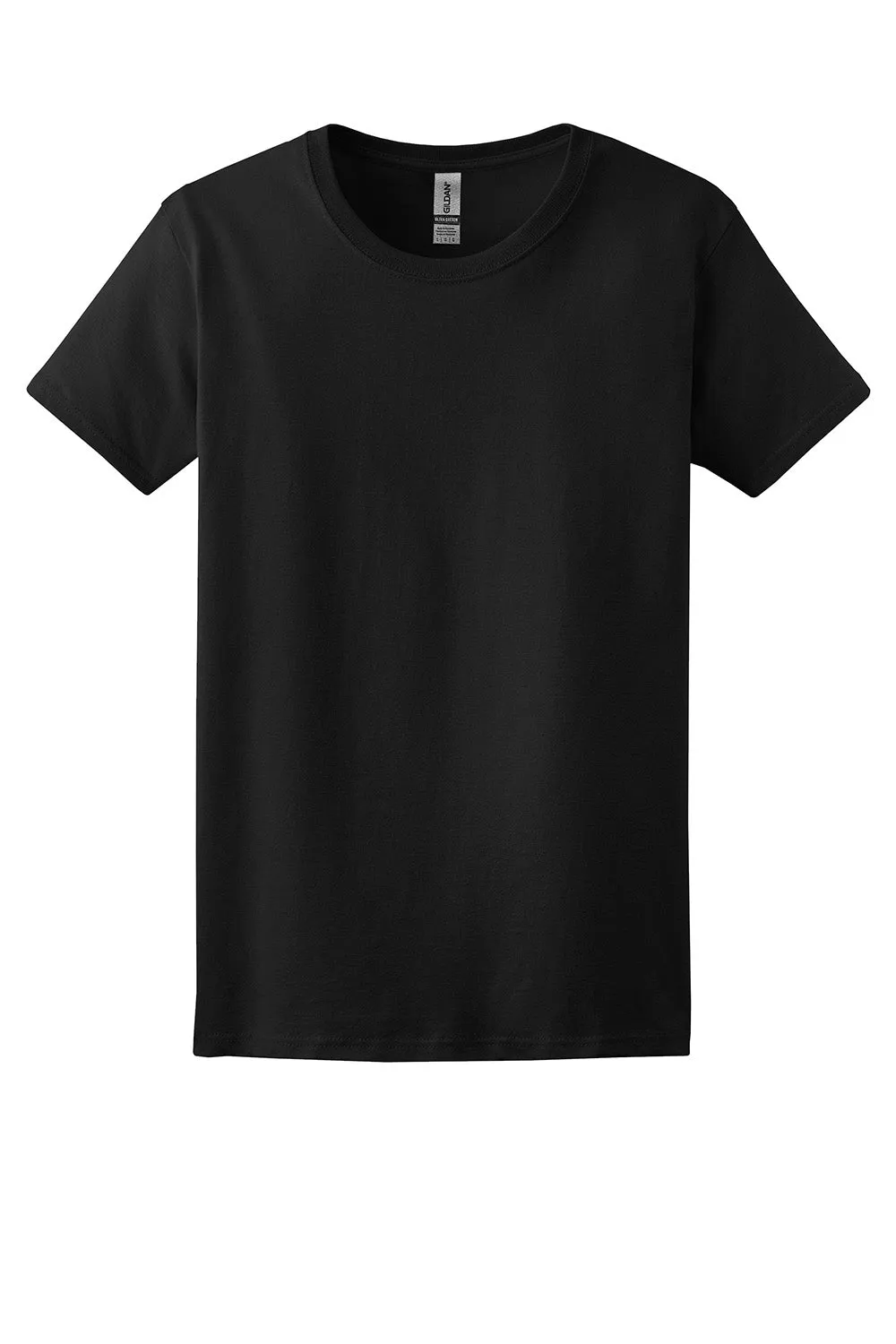 Gildan Womens Ultra Short Sleeve Crewneck T-Shirt - Black  Affordable Clothing Gildan