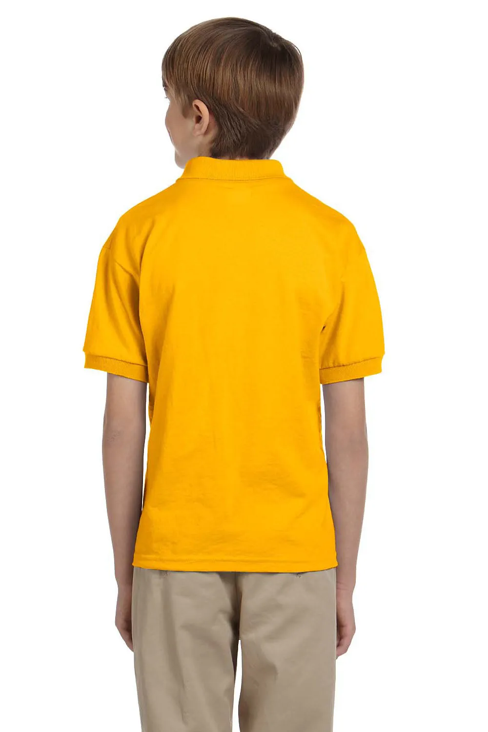 Gildan Youth DryBlend Moisture Wicking Short Sleeve Polo Shirt - Gold  Affordable Clothing Gildan