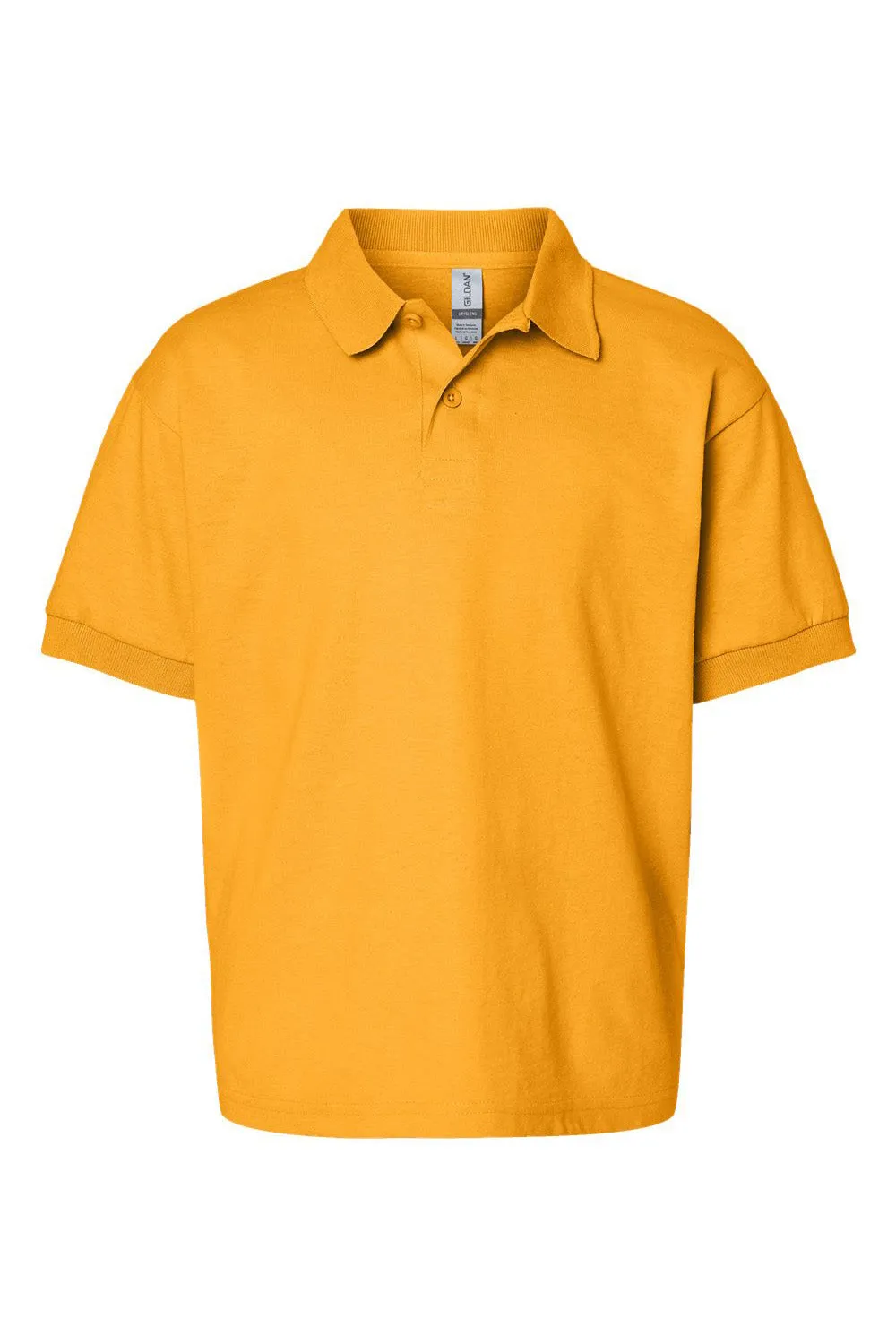 Gildan Youth DryBlend Moisture Wicking Short Sleeve Polo Shirt - Gold  Affordable Clothing Gildan