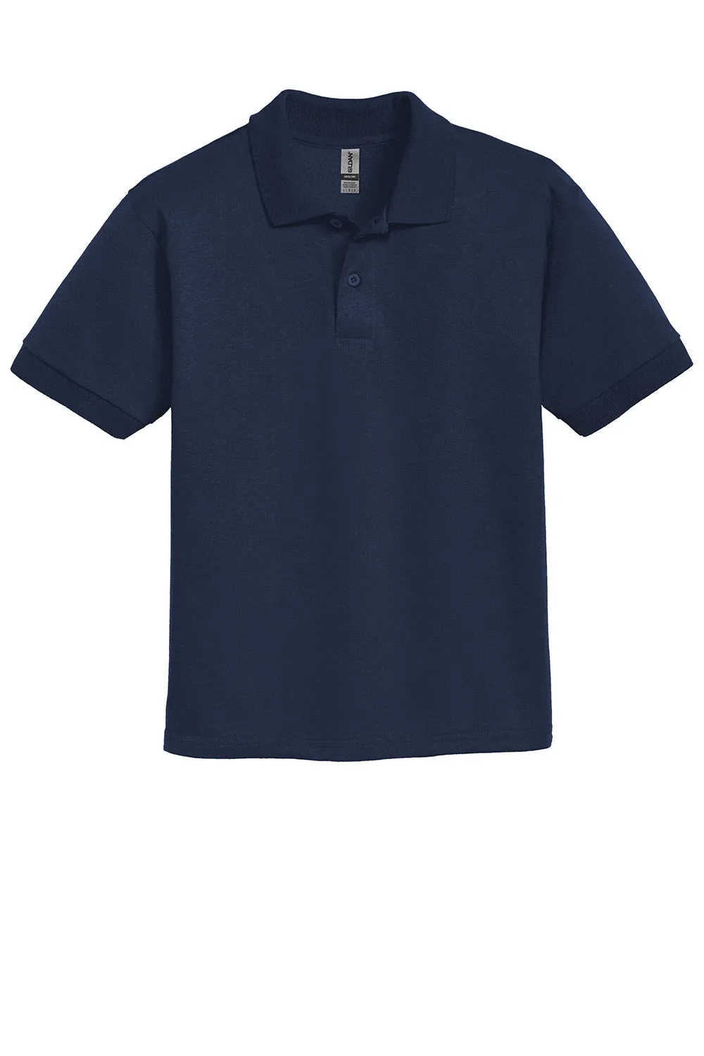 Gildan Youth DryBlend Moisture Wicking Short Sleeve Polo Shirt - Navy Blue  Affordable Clothing Gildan