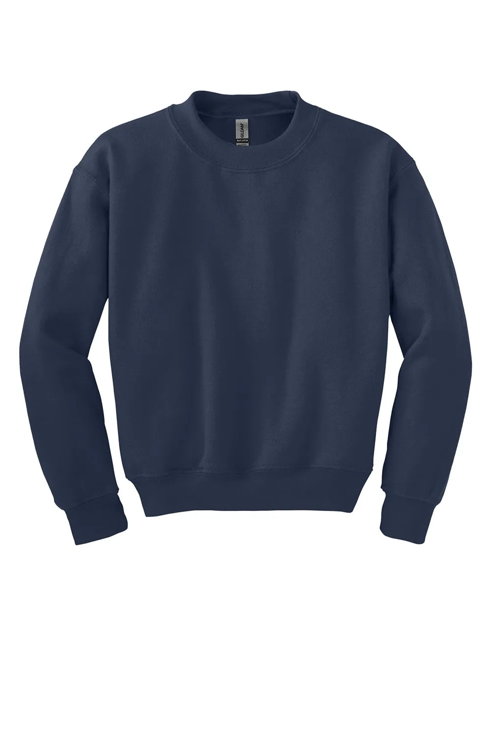 Gildan Youth Pill Resistant Fleece Crewneck Sweatshirt - Navy Blue  Affordable Clothing Gildan