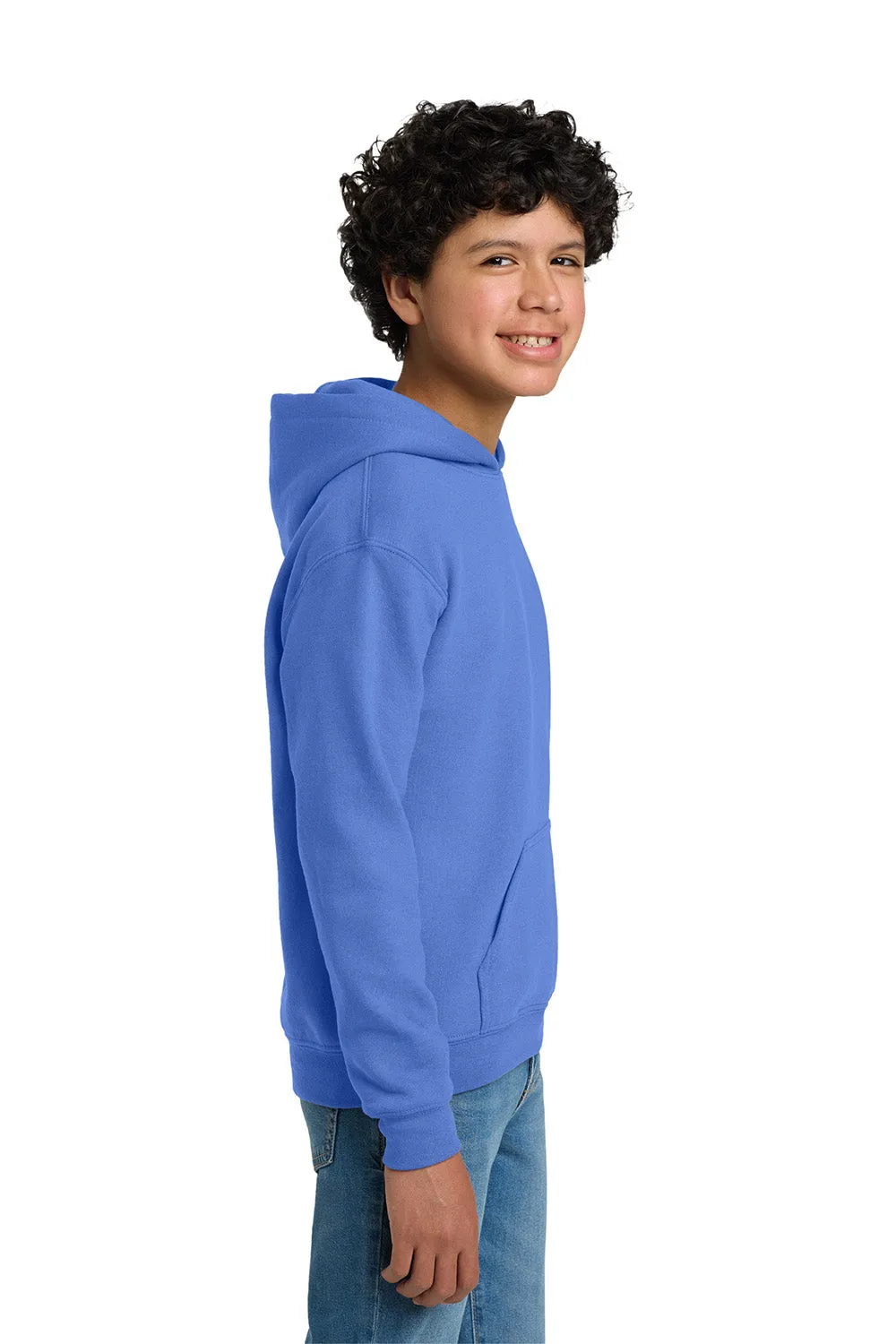 Gildan Youth Pill Resistant Hooded Sweatshirt Hoodie w/ Pouch Pocket - Carolina Blue  Affordable Clothing Gildan