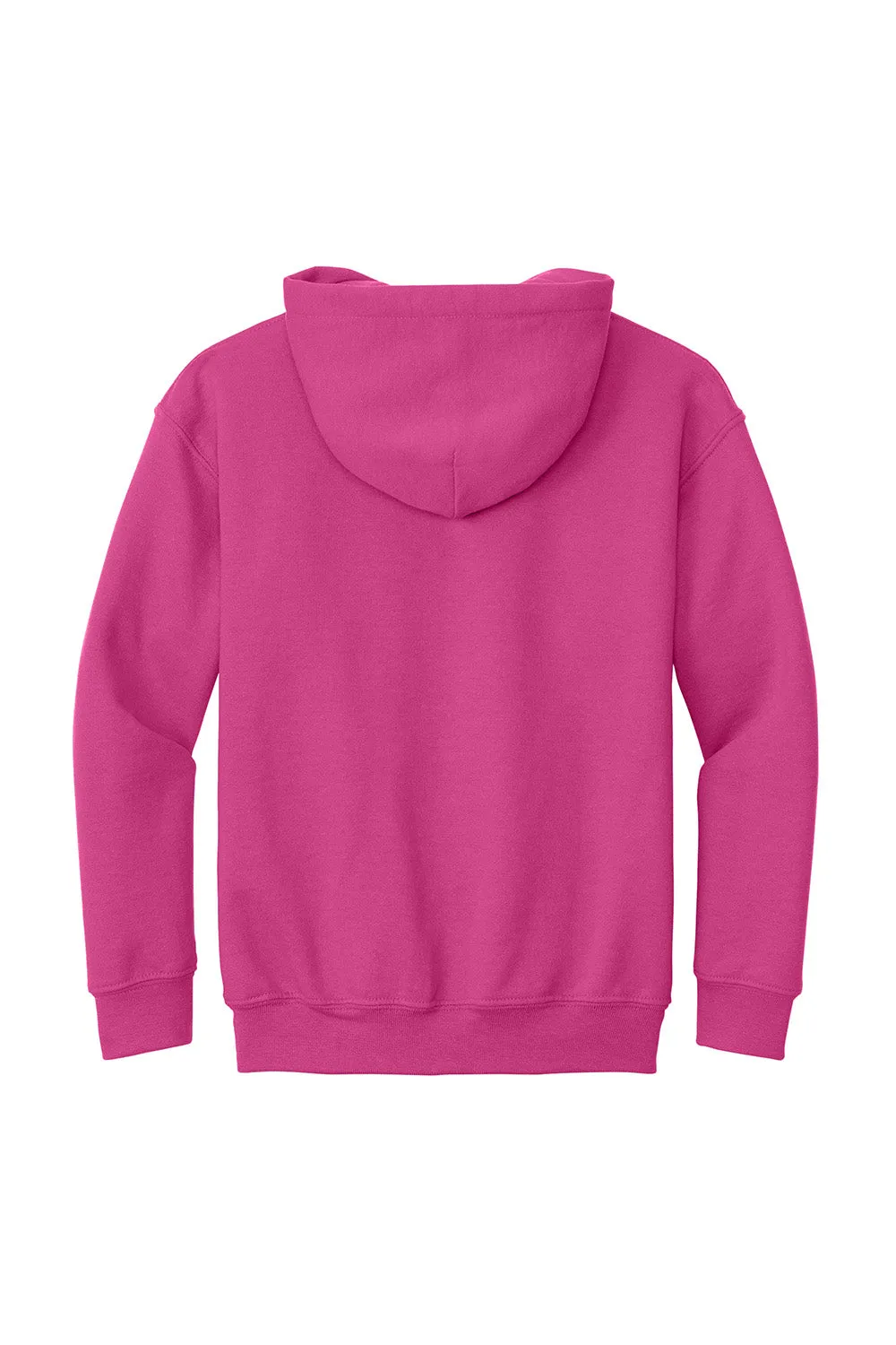 Gildan Youth Pill Resistant Hooded Sweatshirt Hoodie w/ Pouch Pocket - Heliconia Pink  Affordable Clothing Gildan