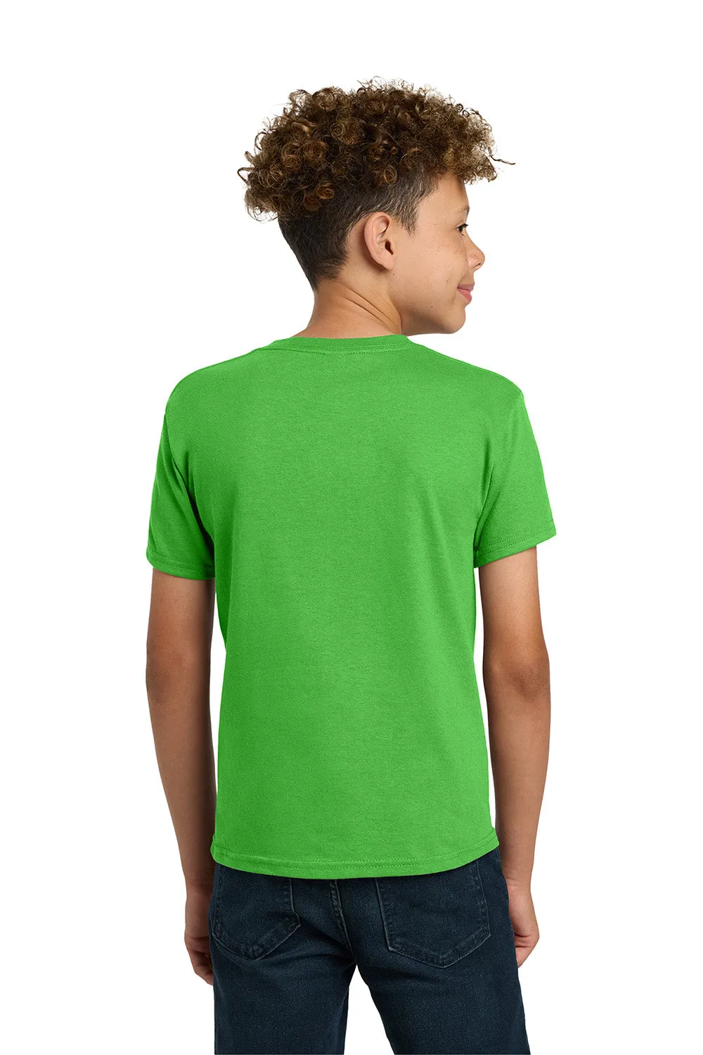 Gildan Youth Short Sleeve Crewneck T-Shirt - Electric Green  Affordable Clothing Gildan