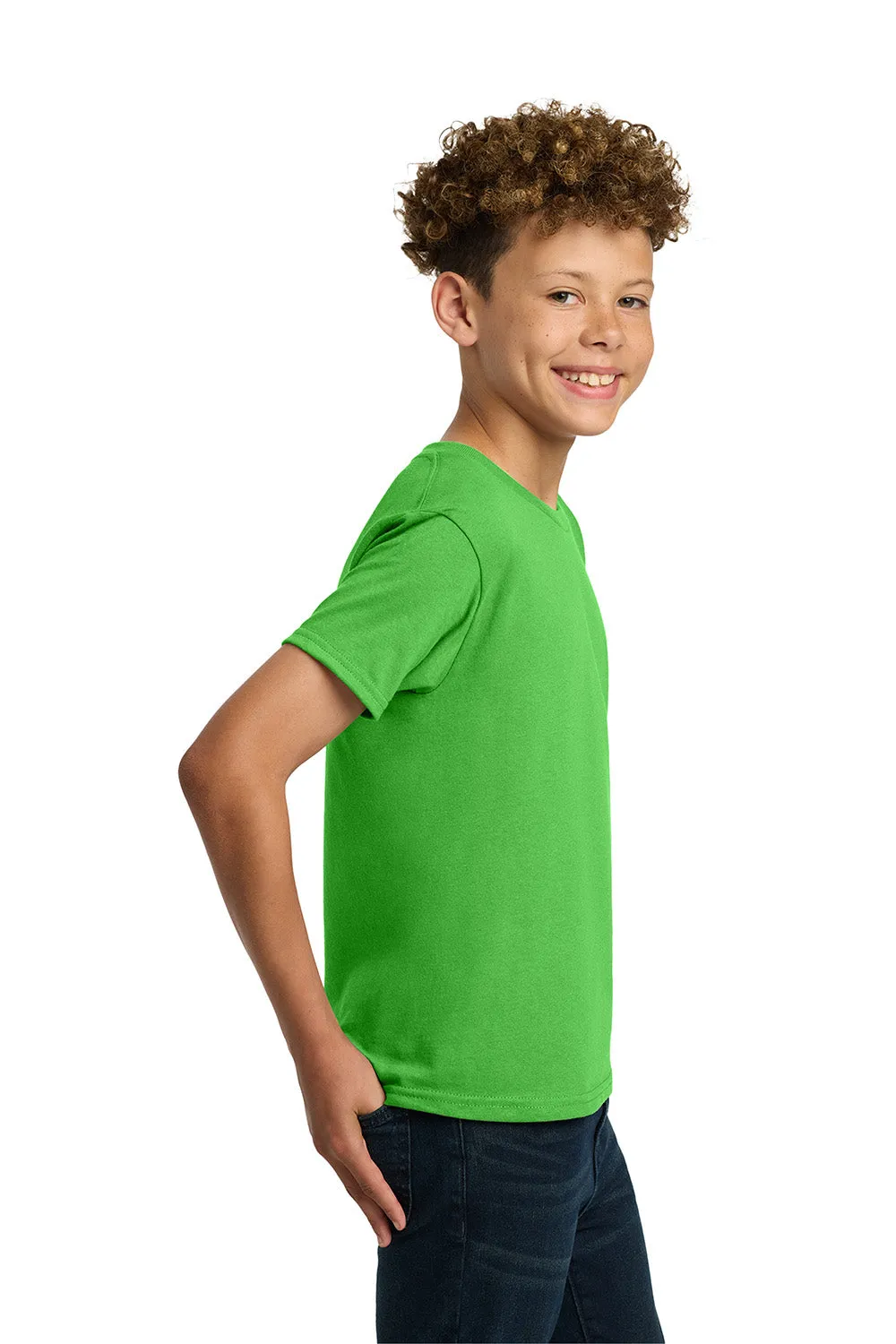 Gildan Youth Short Sleeve Crewneck T-Shirt - Electric Green  Affordable Clothing Gildan