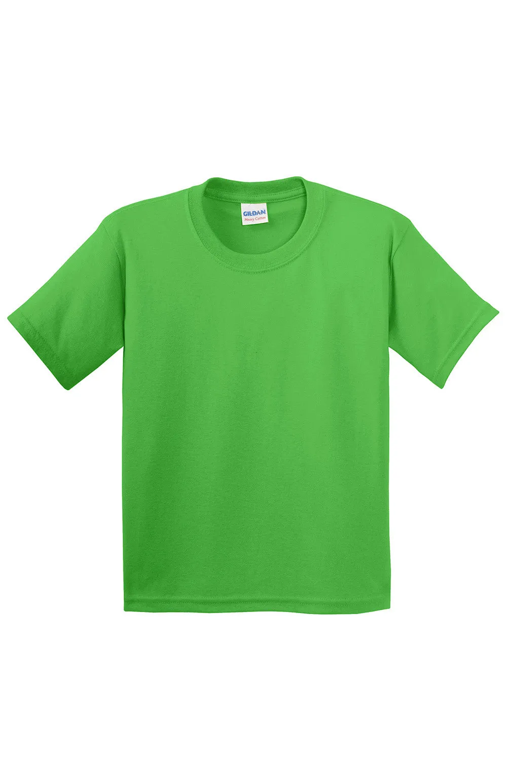 Gildan Youth Short Sleeve Crewneck T-Shirt - Electric Green  Affordable Clothing Gildan