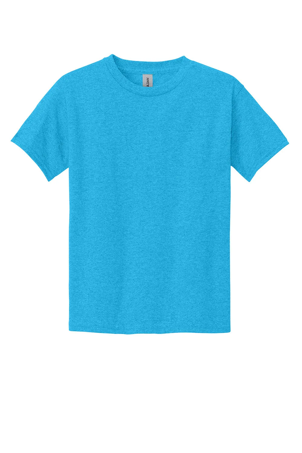 Gildan Youth Short Sleeve Crewneck T-Shirt - Heather Sapphire Blue  Affordable Clothing Gildan
