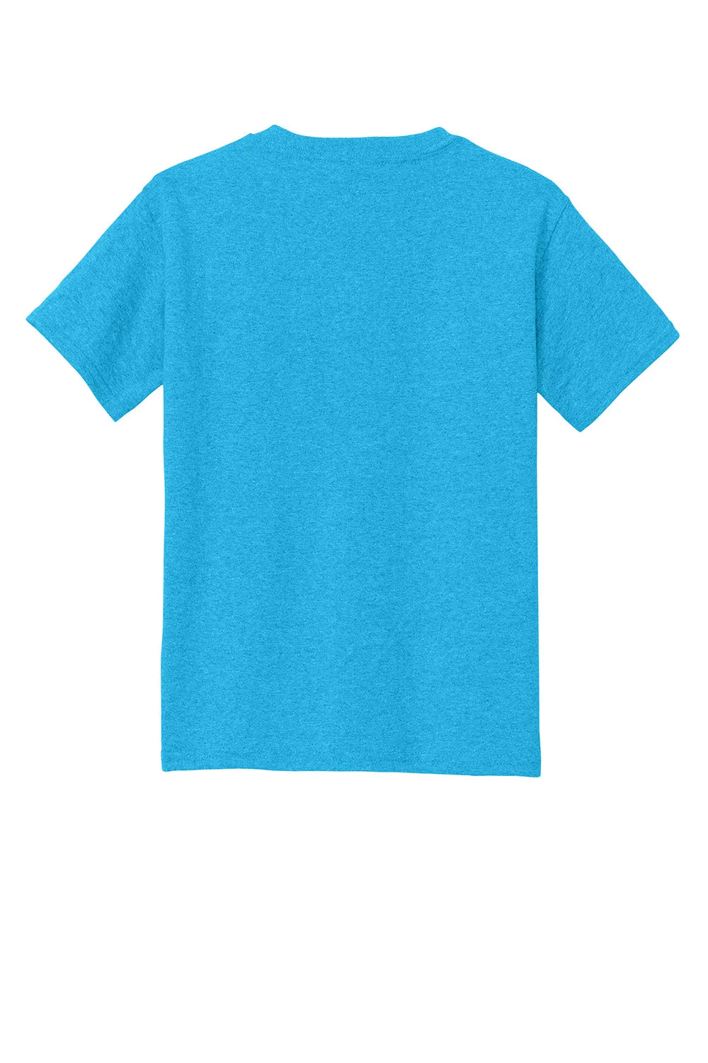 Gildan Youth Short Sleeve Crewneck T-Shirt - Heather Sapphire Blue  Affordable Clothing Gildan