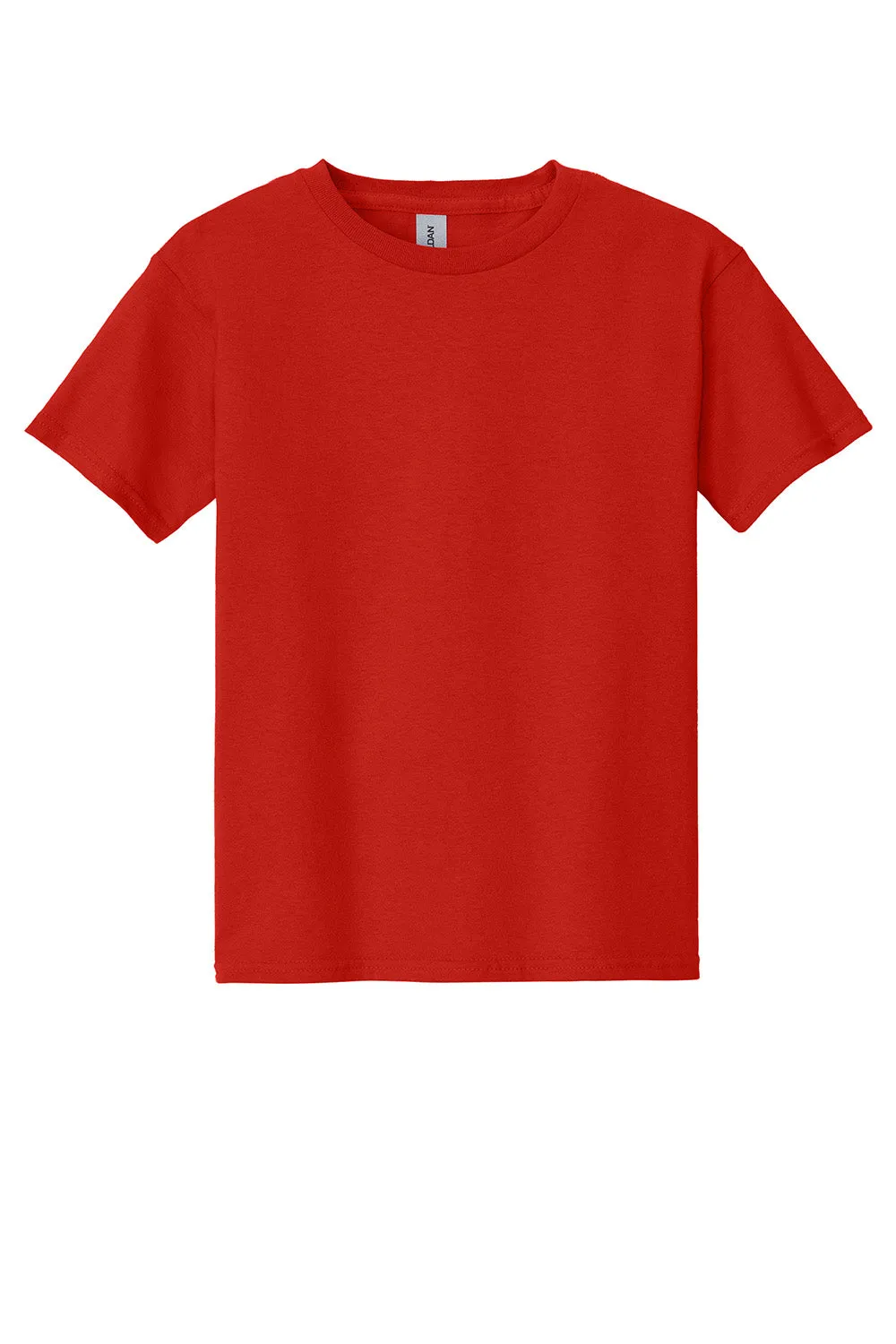Gildan Youth Short Sleeve Crewneck T-Shirt - Red  Affordable Clothing Gildan