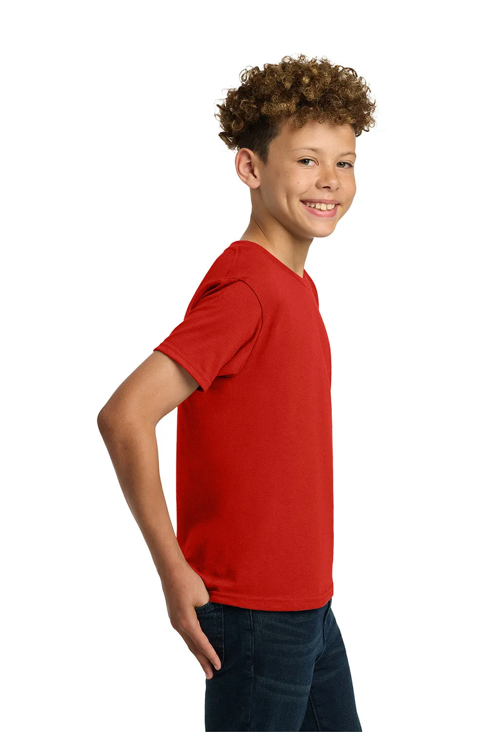 Gildan Youth Short Sleeve Crewneck T-Shirt - Red  Affordable Clothing Gildan