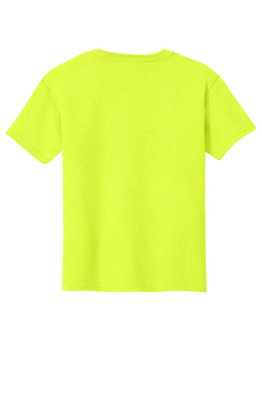 Gildan Youth Short Sleeve Crewneck T-Shirt - Safety Green  Affordable Clothing Gildan