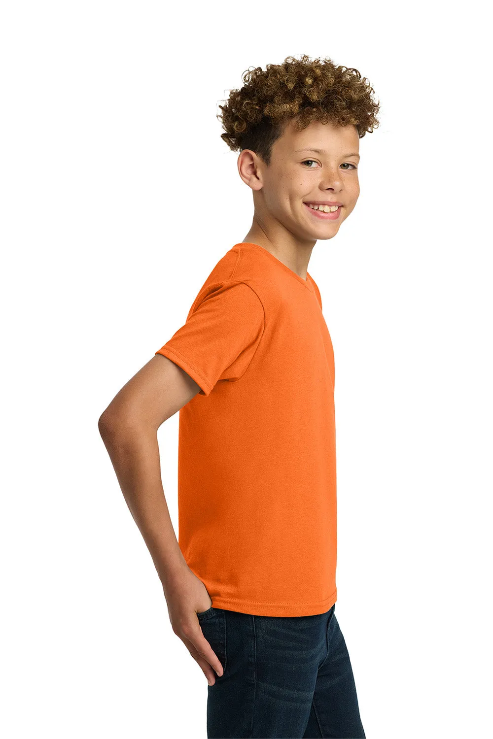 Gildan Youth Short Sleeve Crewneck T-Shirt - Safety Orange  Affordable Clothing Gildan