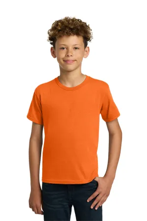 Gildan Youth Short Sleeve Crewneck T-Shirt - Safety Orange  Affordable Clothing Gildan