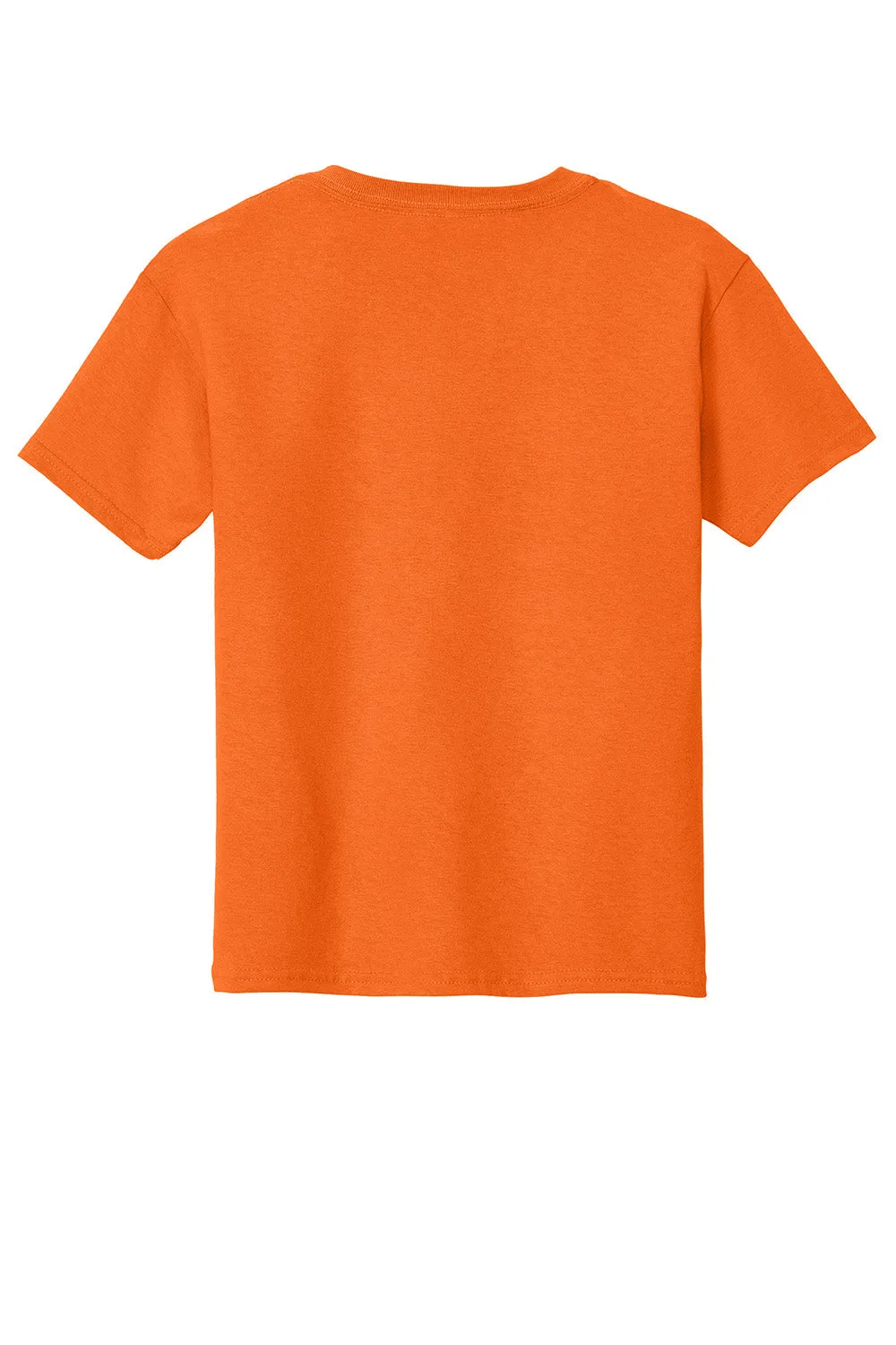 Gildan Youth Short Sleeve Crewneck T-Shirt - Safety Orange  Affordable Clothing Gildan