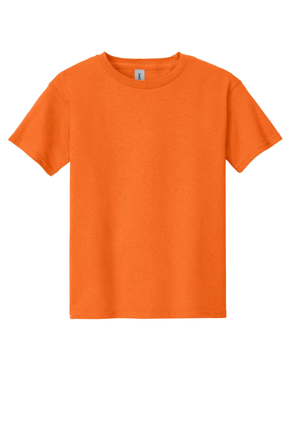 Gildan Youth Short Sleeve Crewneck T-Shirt - Safety Orange  Affordable Clothing Gildan