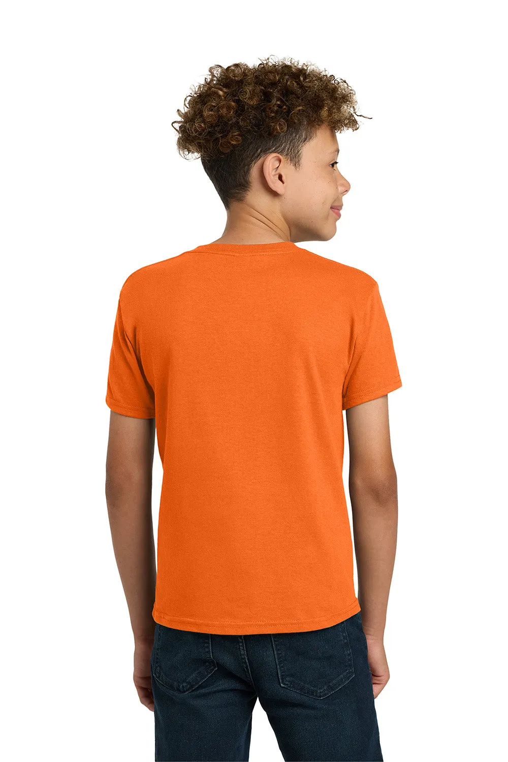 Gildan Youth Short Sleeve Crewneck T-Shirt - Safety Orange  Affordable Clothing Gildan