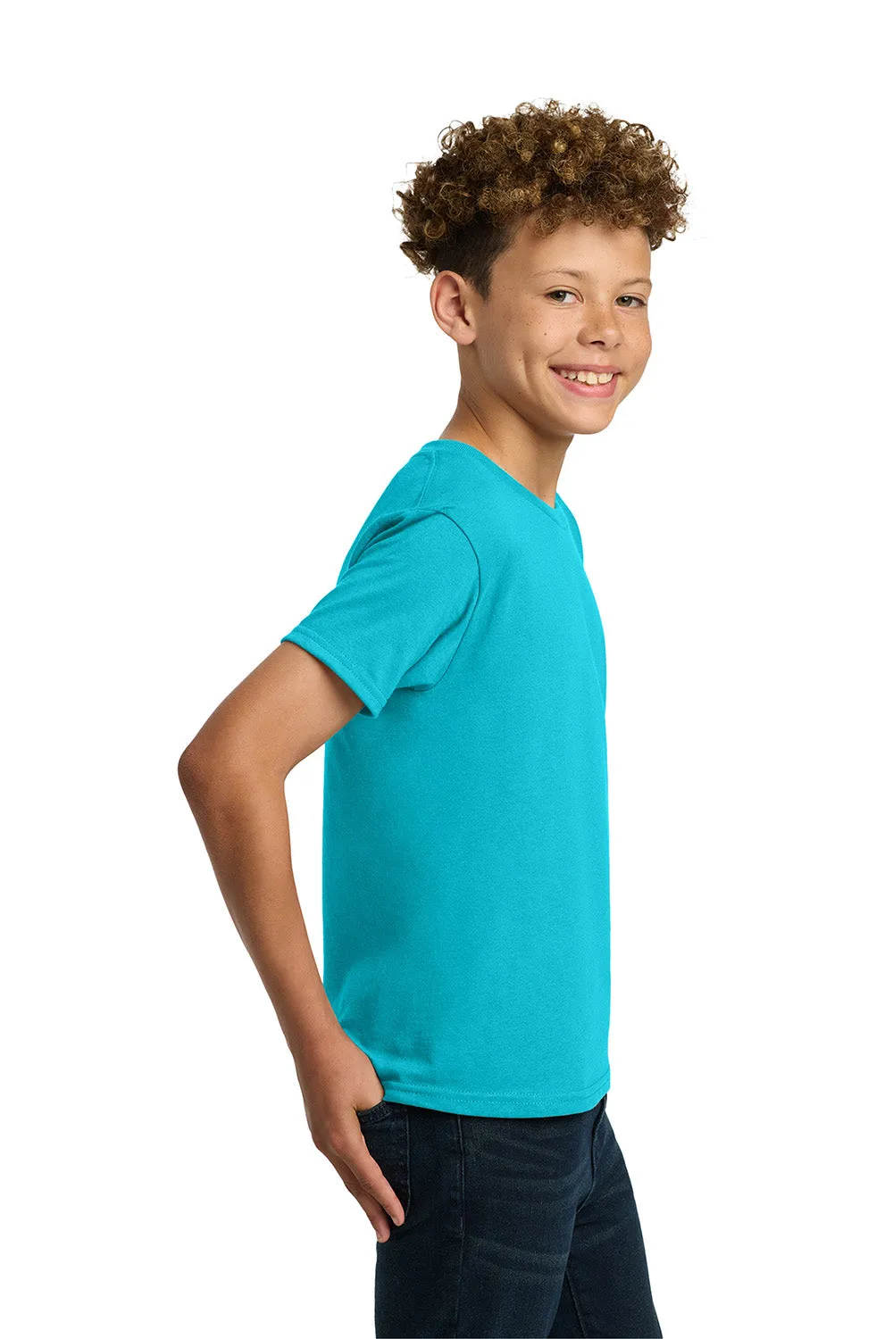 Gildan Youth Short Sleeve Crewneck T-Shirt - Tropical Blue  Affordable Clothing Gildan