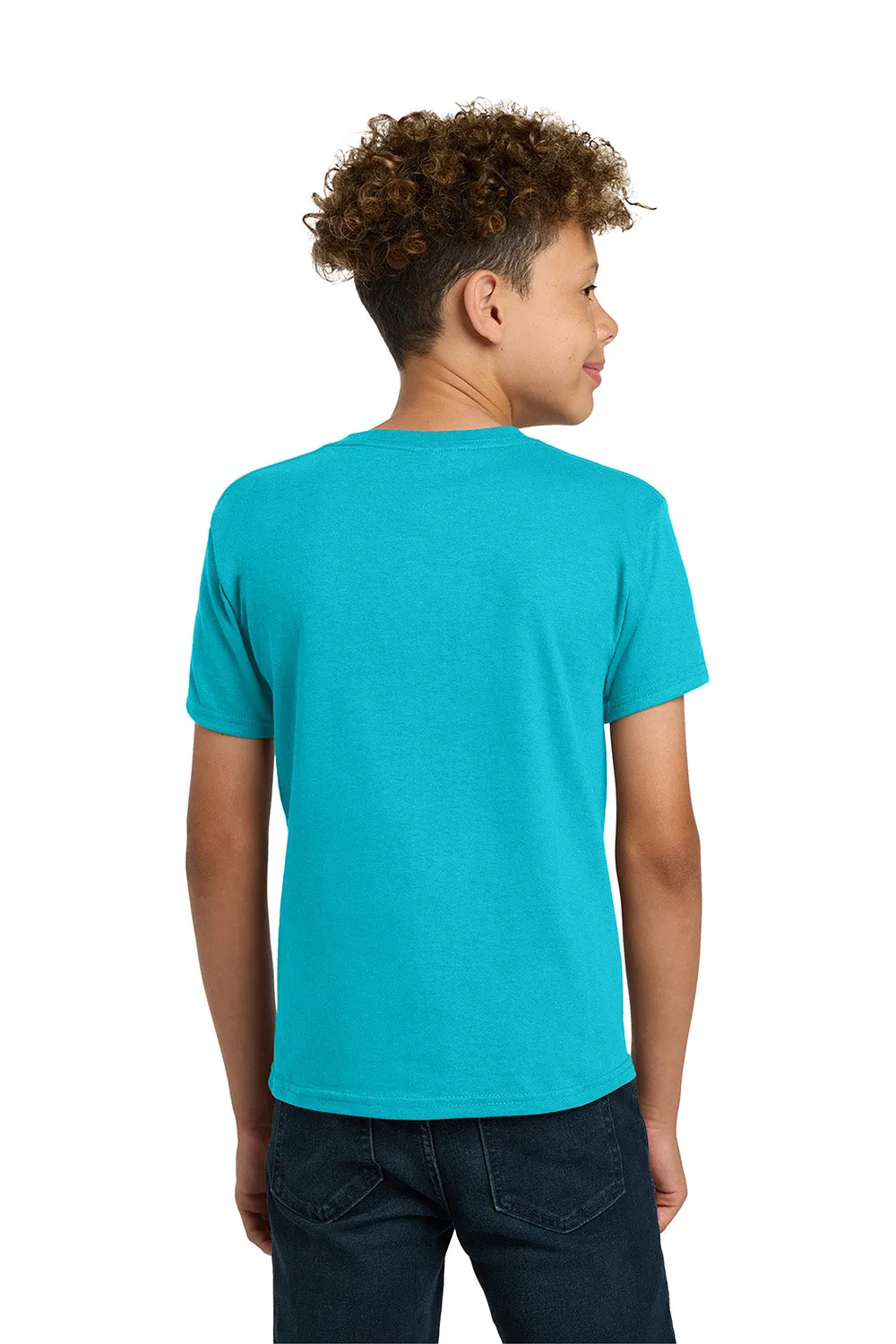 Gildan Youth Short Sleeve Crewneck T-Shirt - Tropical Blue  Affordable Clothing Gildan