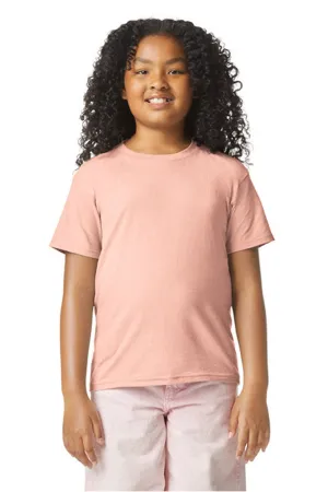 Gildan Youth Softstyle CVC Short Sleeve Crewneck T-Shirt - Dusty Rose Pink  Affordable Clothing Gildan