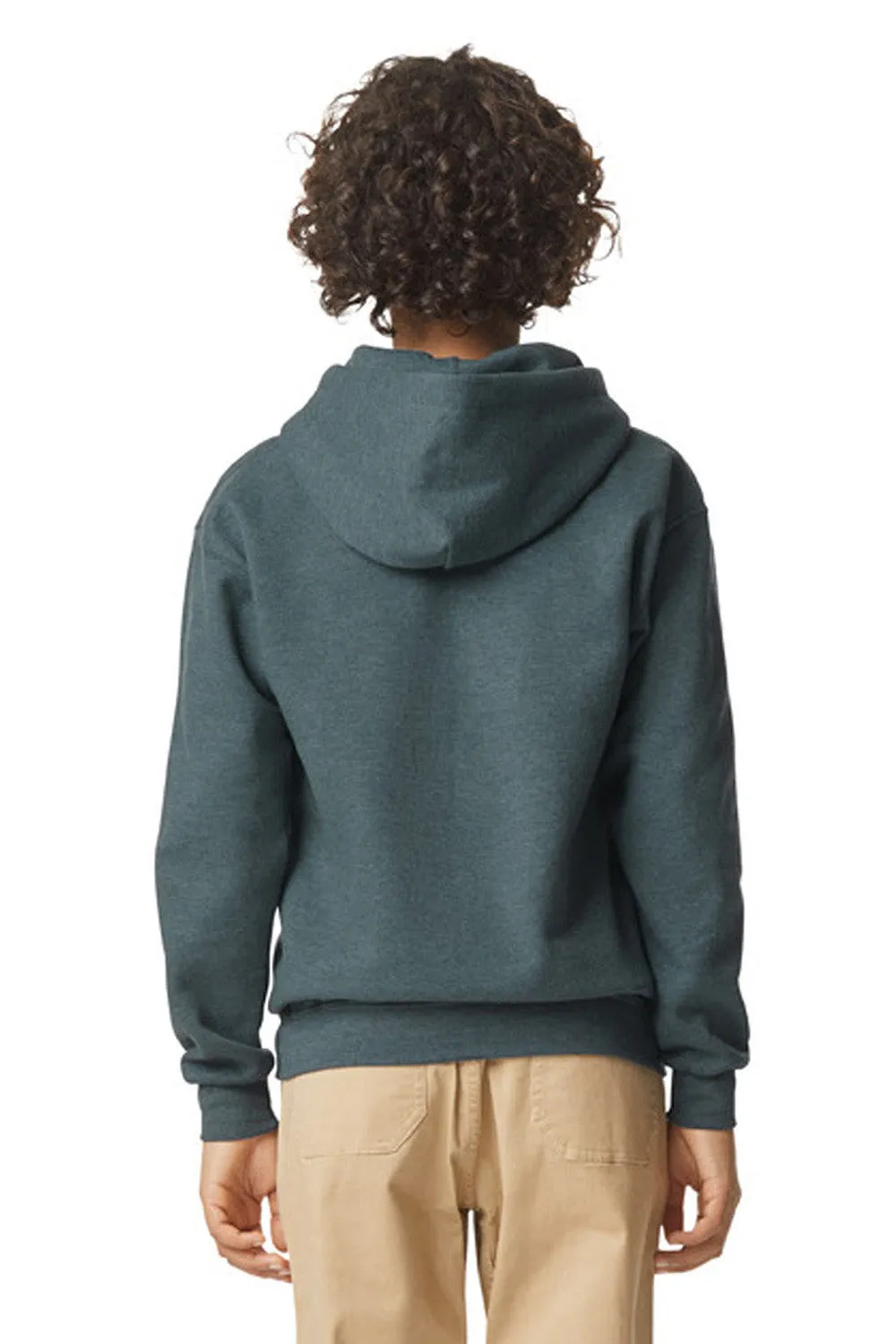 Gildan Youth Softstyle Hooded Sweatshirt Hoodie w/ Pouch Pocket - Heather Dark Grey  Affordable Clothing Gildan