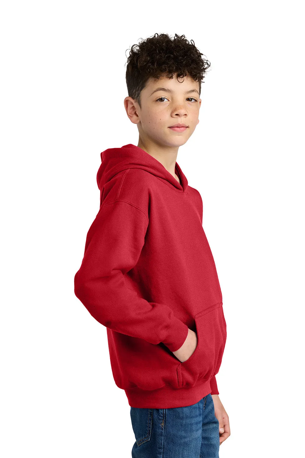 Gildan Youth Softstyle Hooded Sweatshirt Hoodie w/ Pouch Pocket - Red  Affordable Clothing Gildan