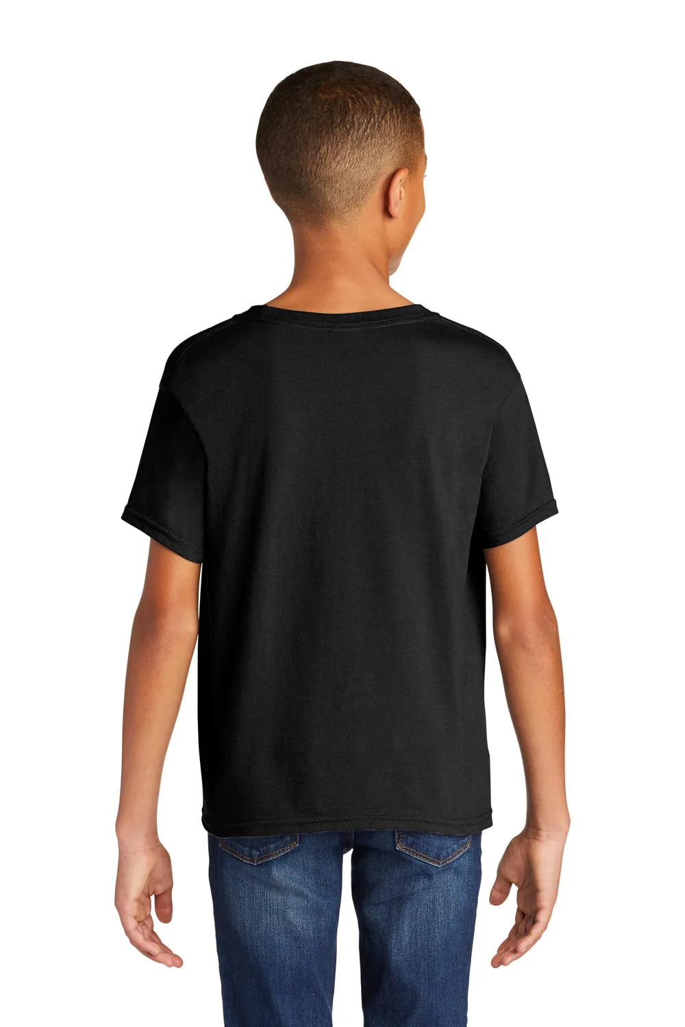 Gildan Youth Softstyle Short Sleeve Crewneck T-Shirt - Black  Affordable Clothing Gildan