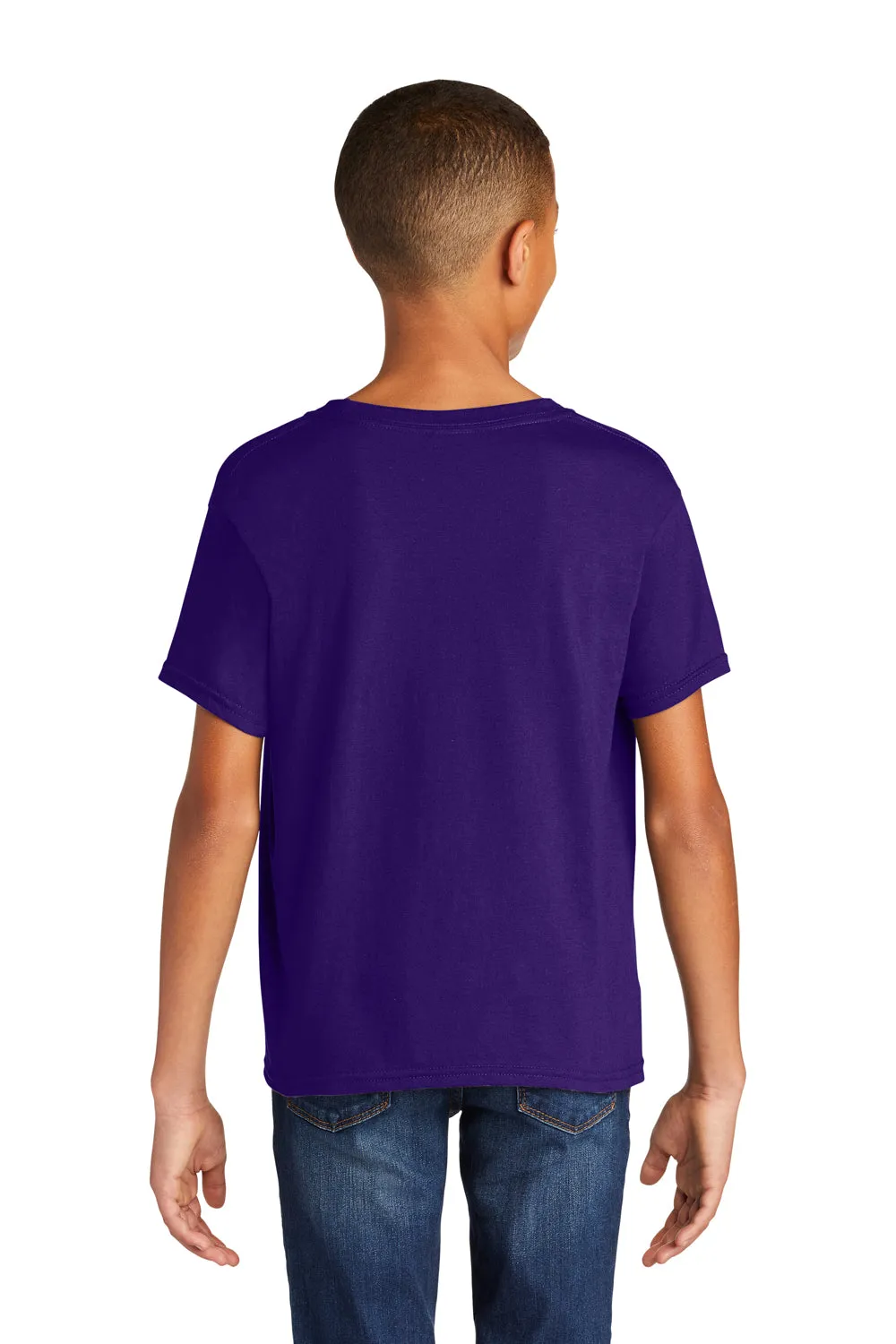 Gildan Youth Softstyle Short Sleeve Crewneck T-Shirt - Purple  Affordable Clothing Gildan