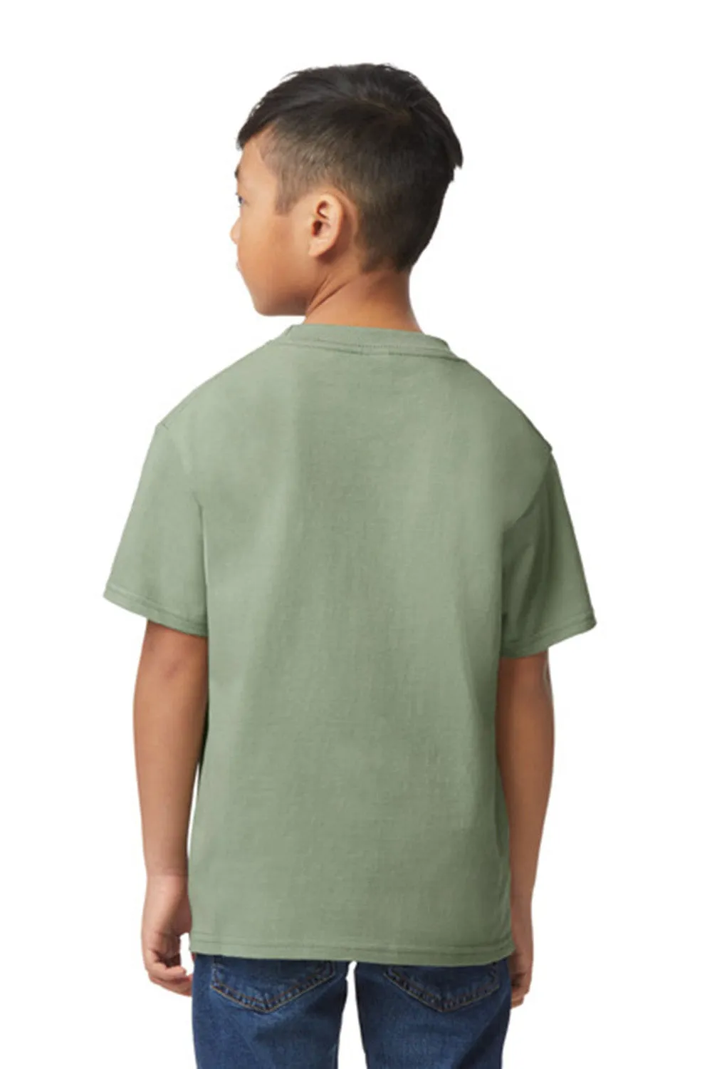 Gildan Youth Softstyle Short Sleeve Crewneck T-Shirt - Sage Green  Affordable Clothing Gildan