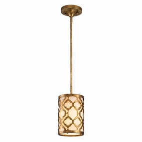 Gilded Nola Arabella 1 Light Gold Duo-Mount Mini Pendant ambient ceiling fixture