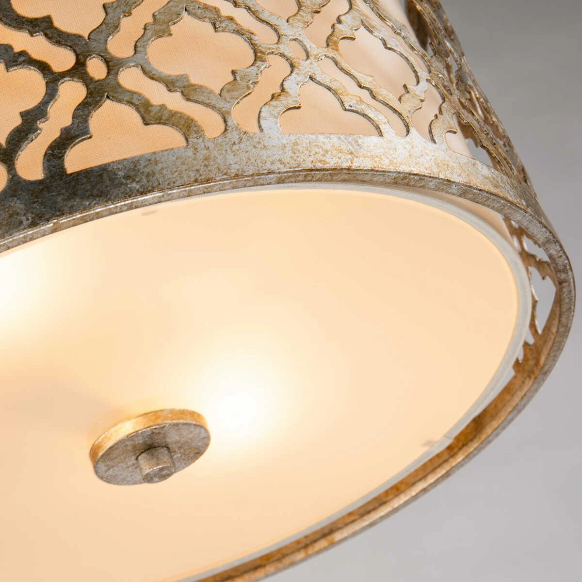 Gilded Nola Arabella 2 Light Gold Flush Ceiling Light
