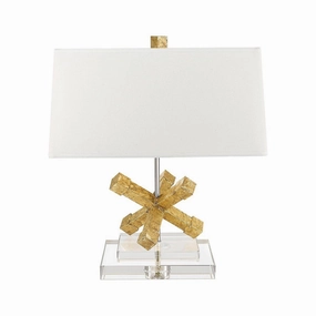Gilded Nola Jackson Square 1 Light Gold Table Lamp energy-saving LED light