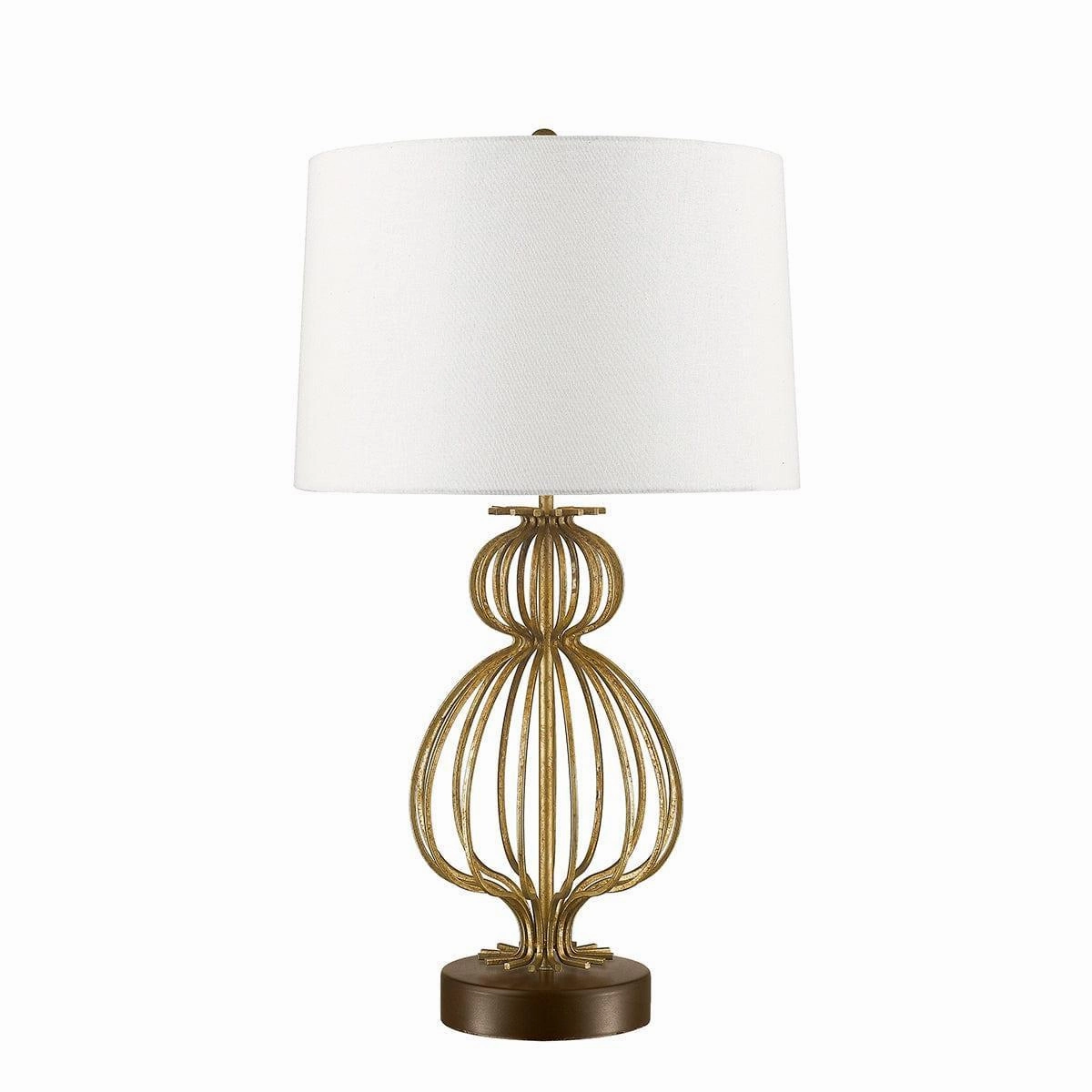 Gilded Nola Lafitte 1 Light Distressed Gold Table Lamp energy-saving LED light