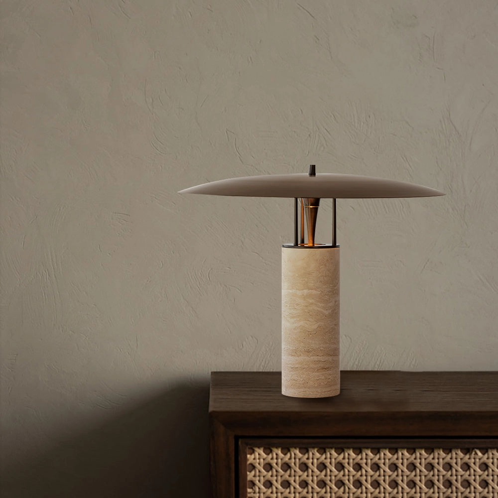 Gioe Travertine Table Lamp