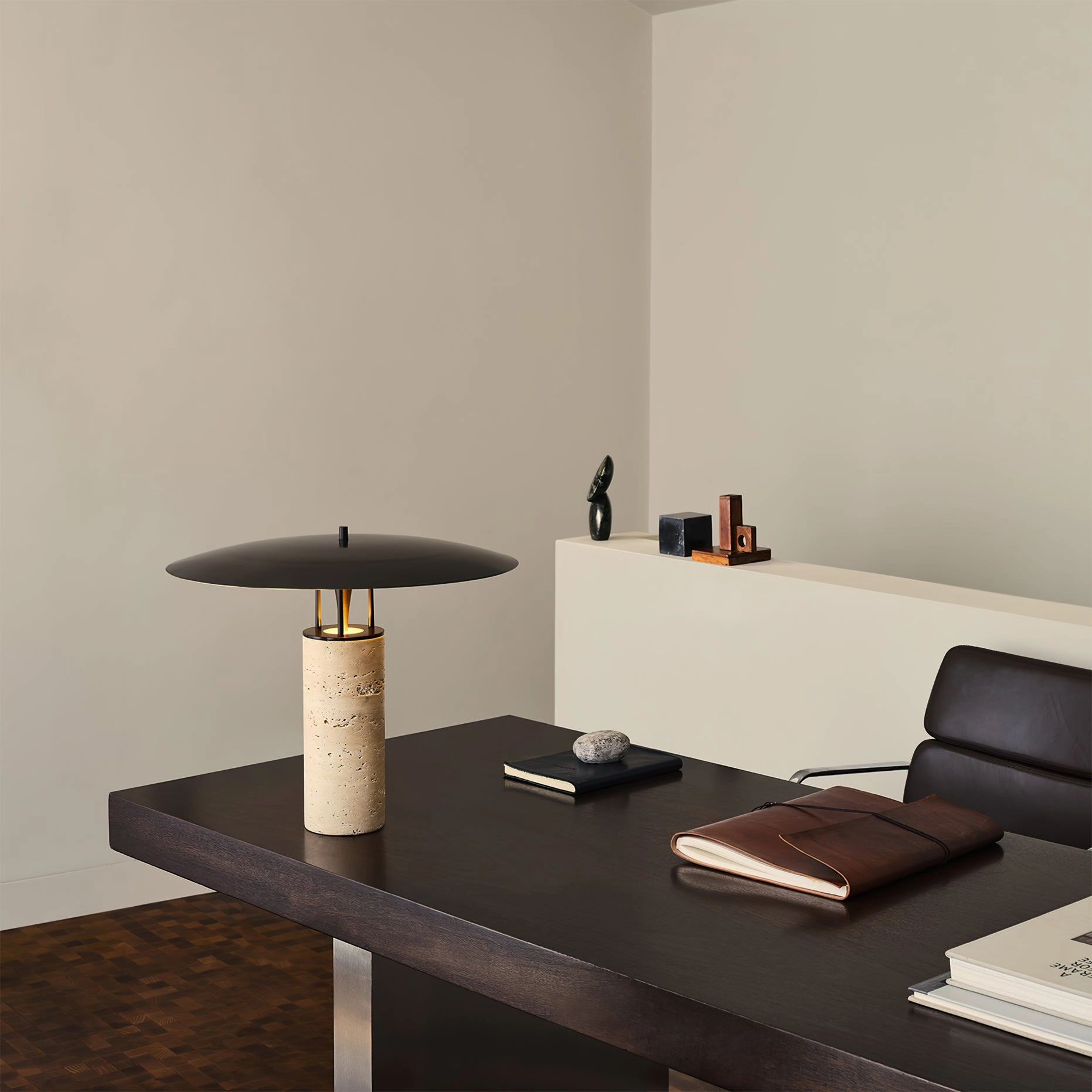 Gioe Travertine Table Lamp