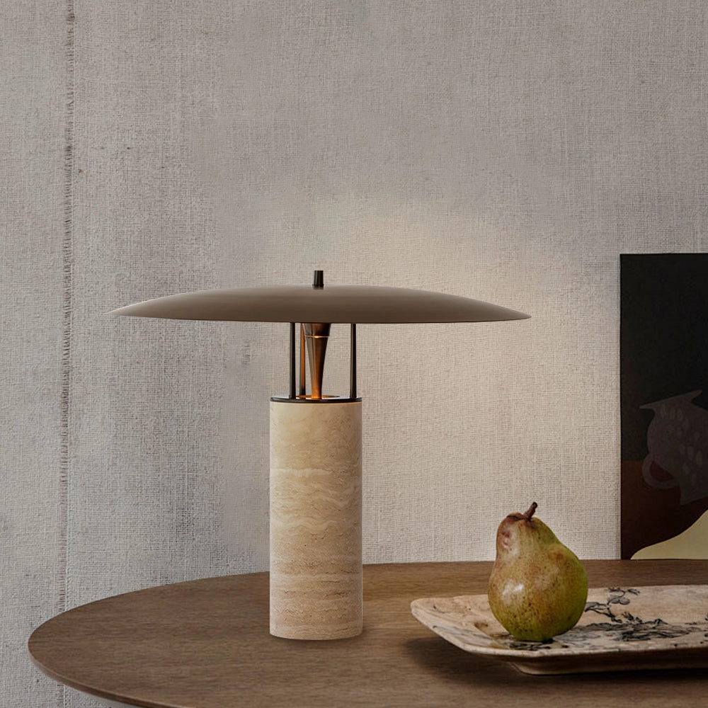 Gioe Travertine Table Lamp