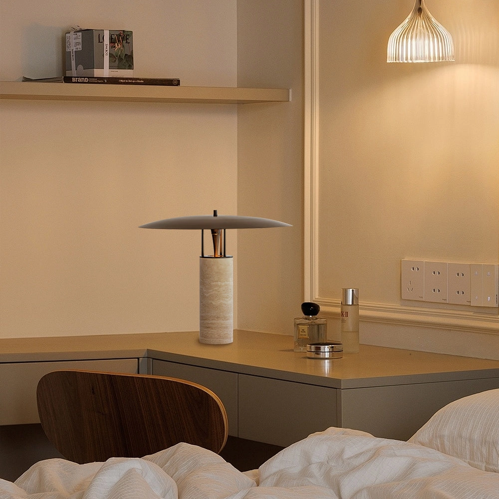 Gioe Travertine Table Lamp