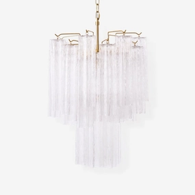 Giselle Murano Glass Chandelier minimalist reading light