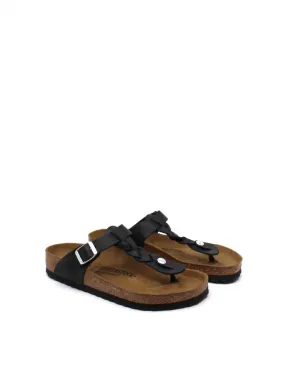 Gizeh Braid Sandal In Black